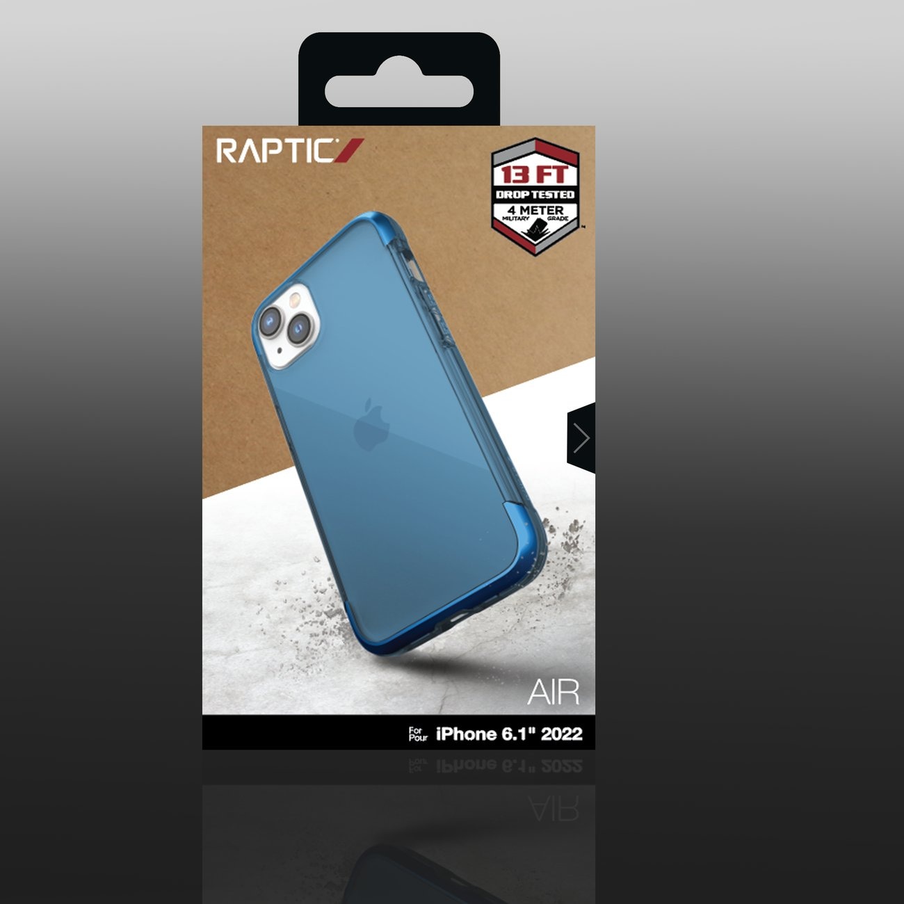 Raptic X-Doria Air Case iPhone 14 panssaroitu kansi sininen