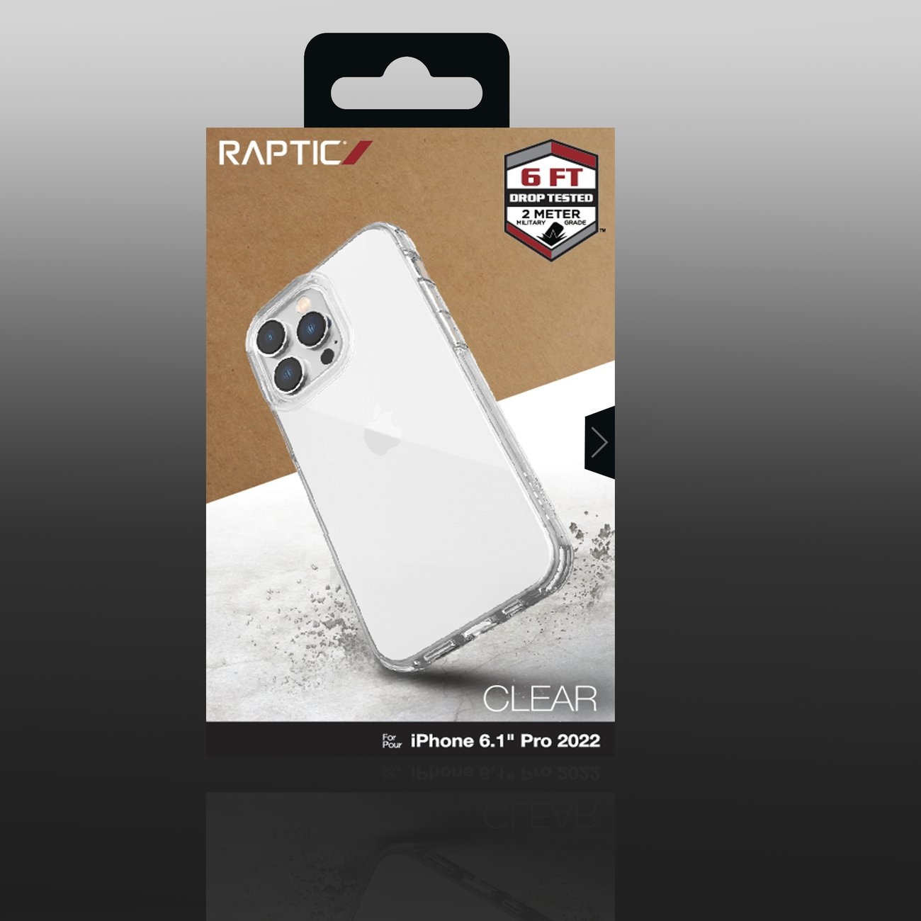 Raptic X-Doria Clear Case iPhone 14 Pro panssaroitu kirkas kansi