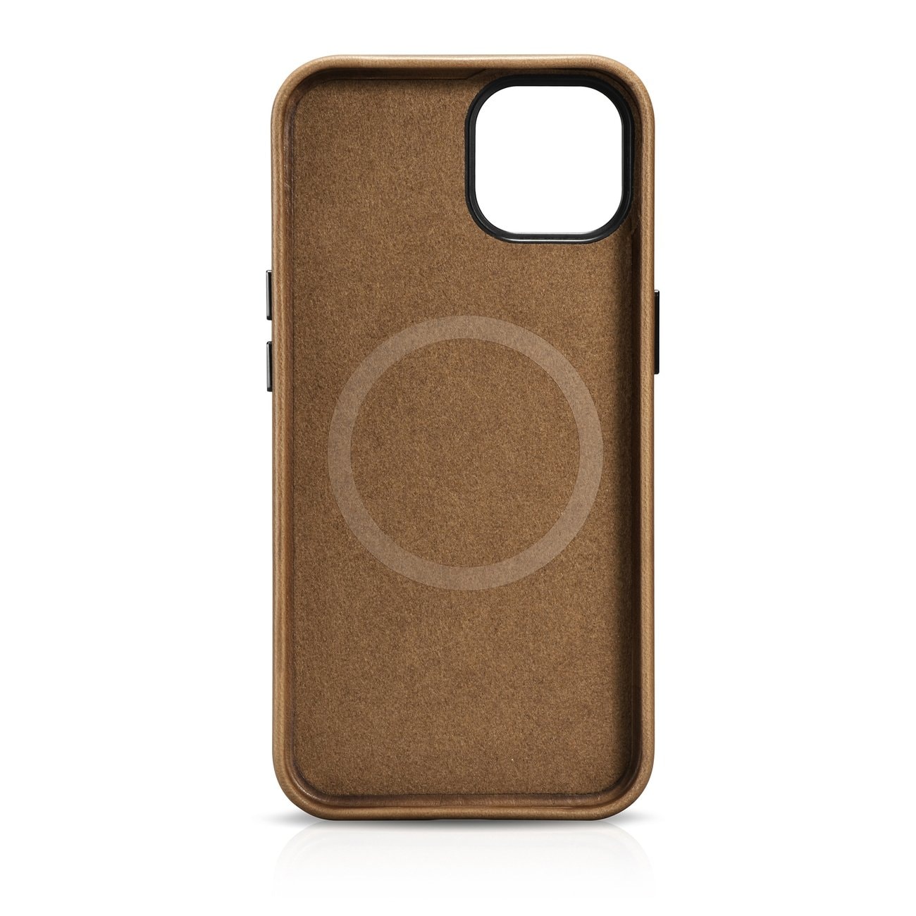 iCarer Premium Öljyvaha Nahkakotelo iPhone 14 Plus Magneettinen MagSafe ruskea (WMI14220703-TN)