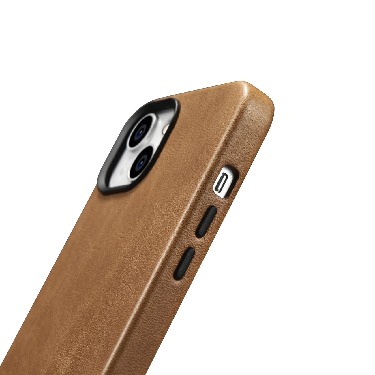 iCarer Premium Öljyvaha Nahkakotelo iPhone 14 Plus Magneettinen MagSafe ruskea (WMI14220703-TN)