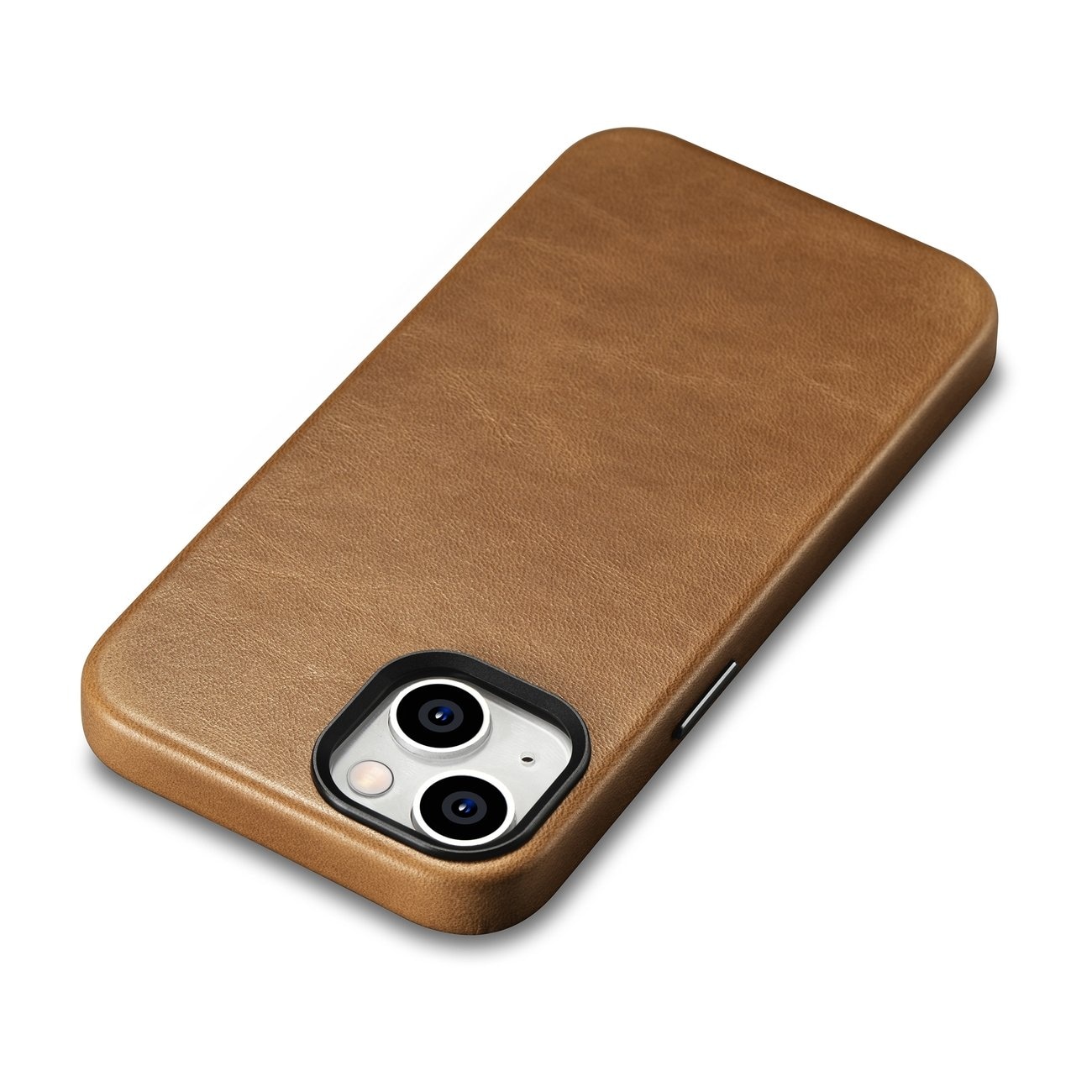 iCarer Premium Öljyvaha Nahkakotelo iPhone 14 Plus Magneettinen MagSafe ruskea (WMI14220703-TN)