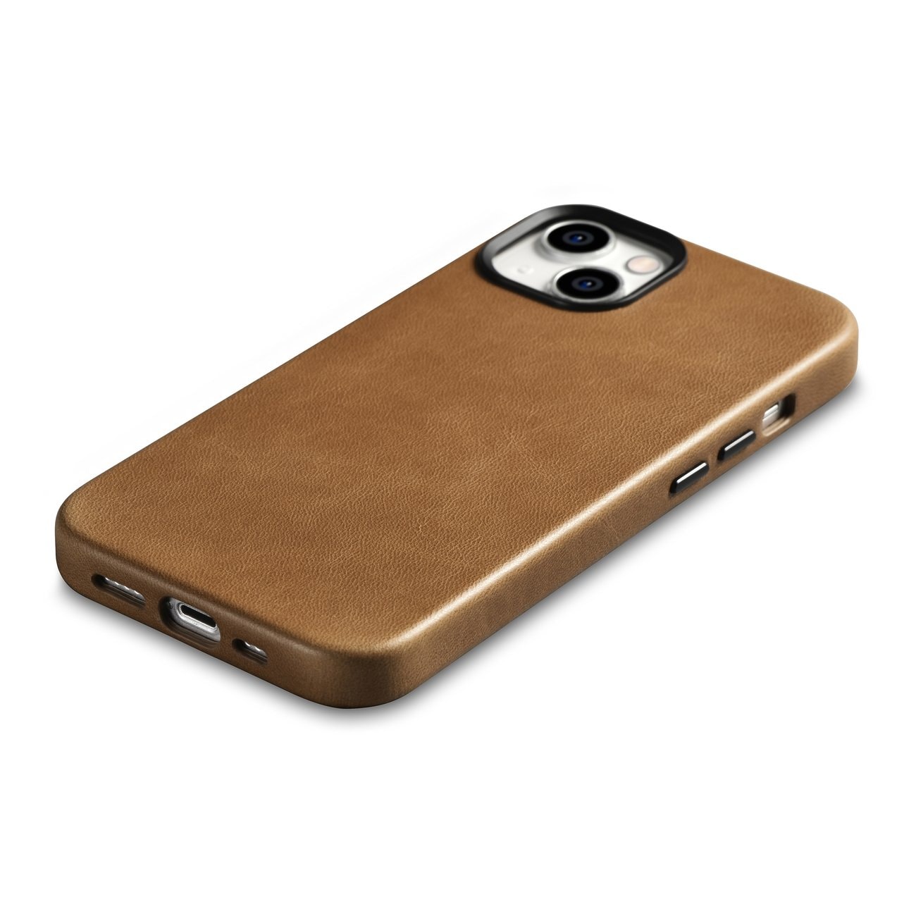iCarer Premium Öljyvaha Nahkakotelo iPhone 14 Plus Magneettinen MagSafe ruskea (WMI14220703-TN)
