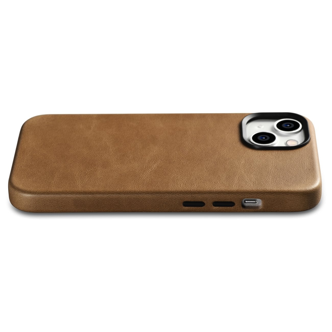 iCarer Premium Öljyvaha Nahkakotelo iPhone 14 Plus Magneettinen MagSafe ruskea (WMI14220703-TN)