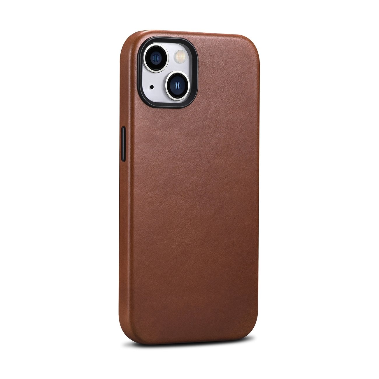iCarer Premium Nahkakotelo iPhone 14 Plus Magneettinen MagSafe Ruskea (WMI14220703-RB)