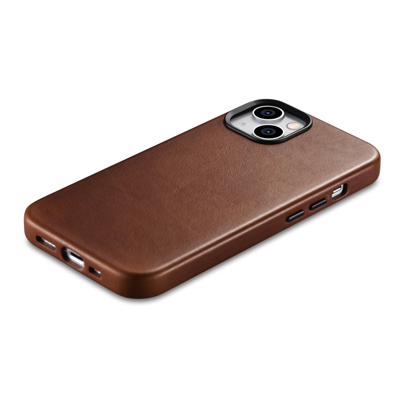 iCarer Premium Nahkakotelo iPhone 14 Plus Magneettinen MagSafe Ruskea (WMI14220703-RB)