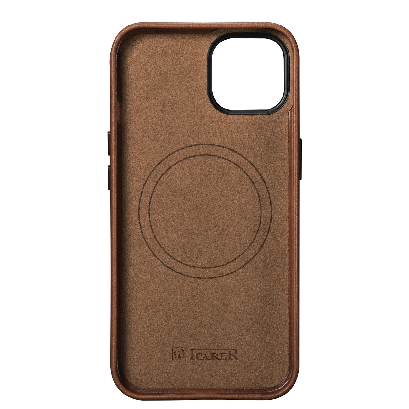 iCarer Premium Nahkakotelo iPhone 14 Plus Magneettinen MagSafe Ruskea (WMI14220703-RB)