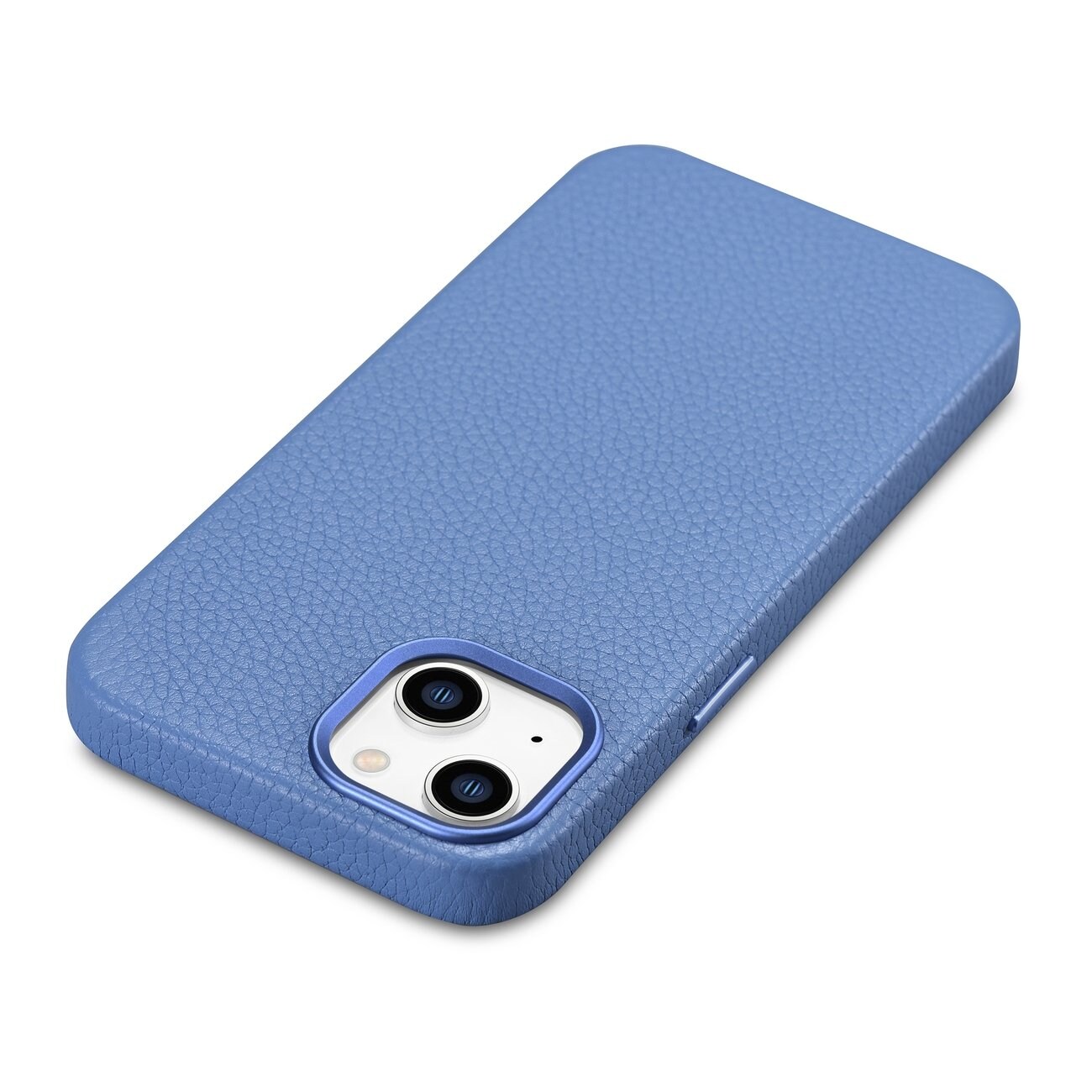 iCarer Litchi Premium Nahkakotelo iPhone 14 Plus Magneettinen MagSafe vaaleansininen