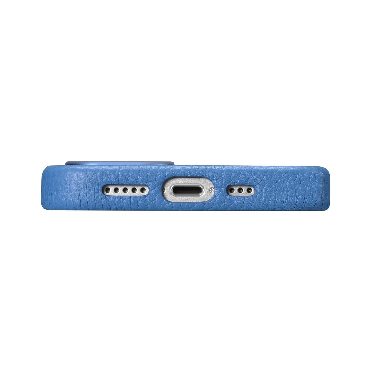 iCarer Litchi Premium Nahkakotelo iPhone 14 Plus Magneettinen MagSafe vaaleansininen