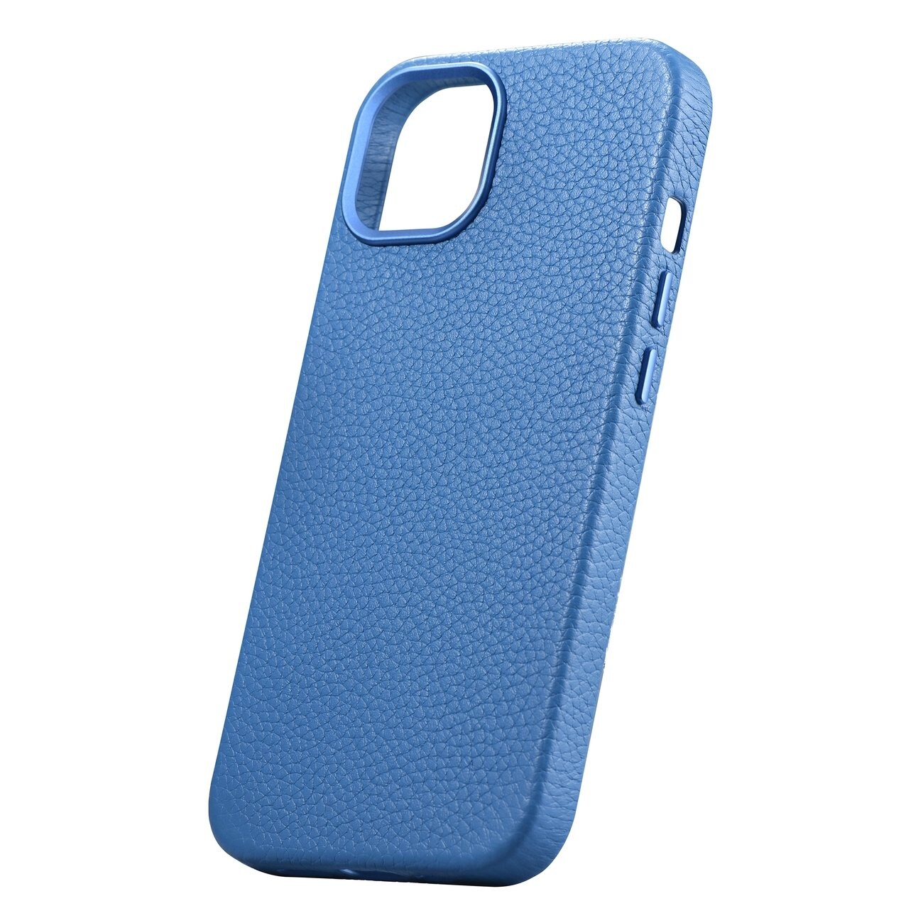 iCarer Litchi Premium Nahkakotelo iPhone 14 Plus Magneettinen MagSafe vaaleansininen