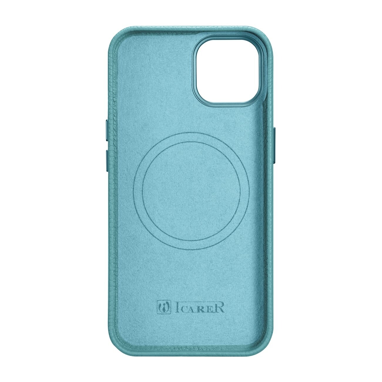 iCarer Litchi Premium Nahkakotelo iPhone 14 Plus Magneettinen MagSafe Vihreä (WMI14220711-GN)