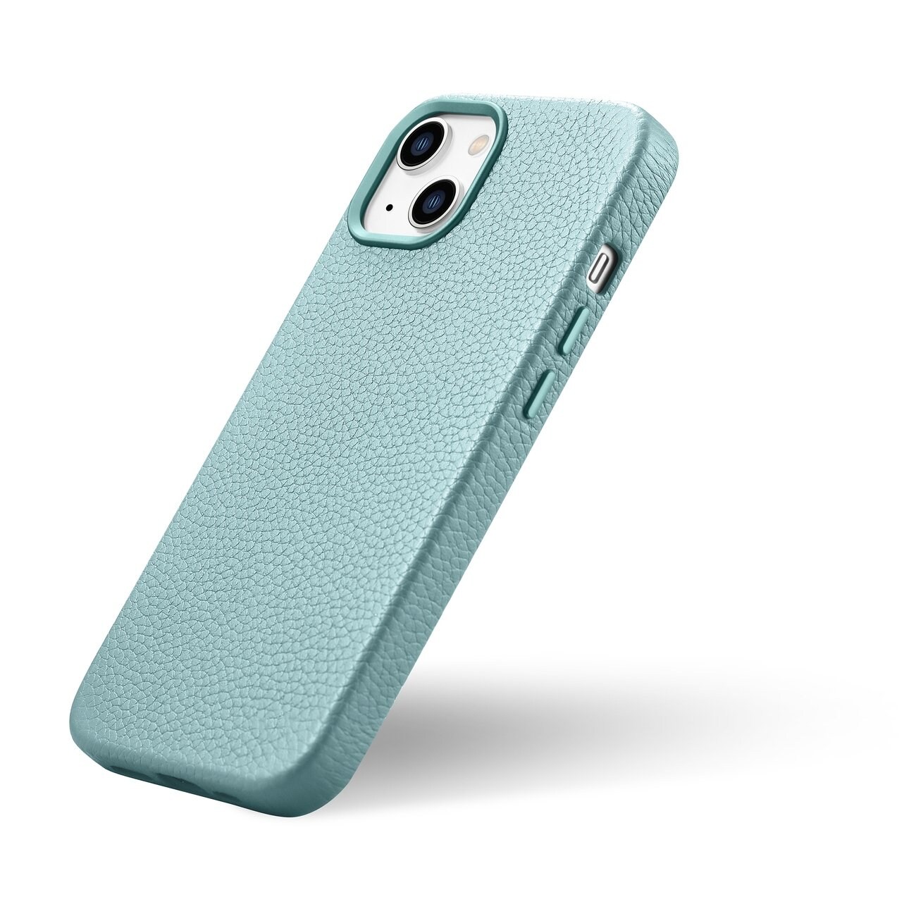iCarer Litchi Premium Nahkakotelo iPhone 14 Plus Magneettinen MagSafe Vihreä (WMI14220711-GN)