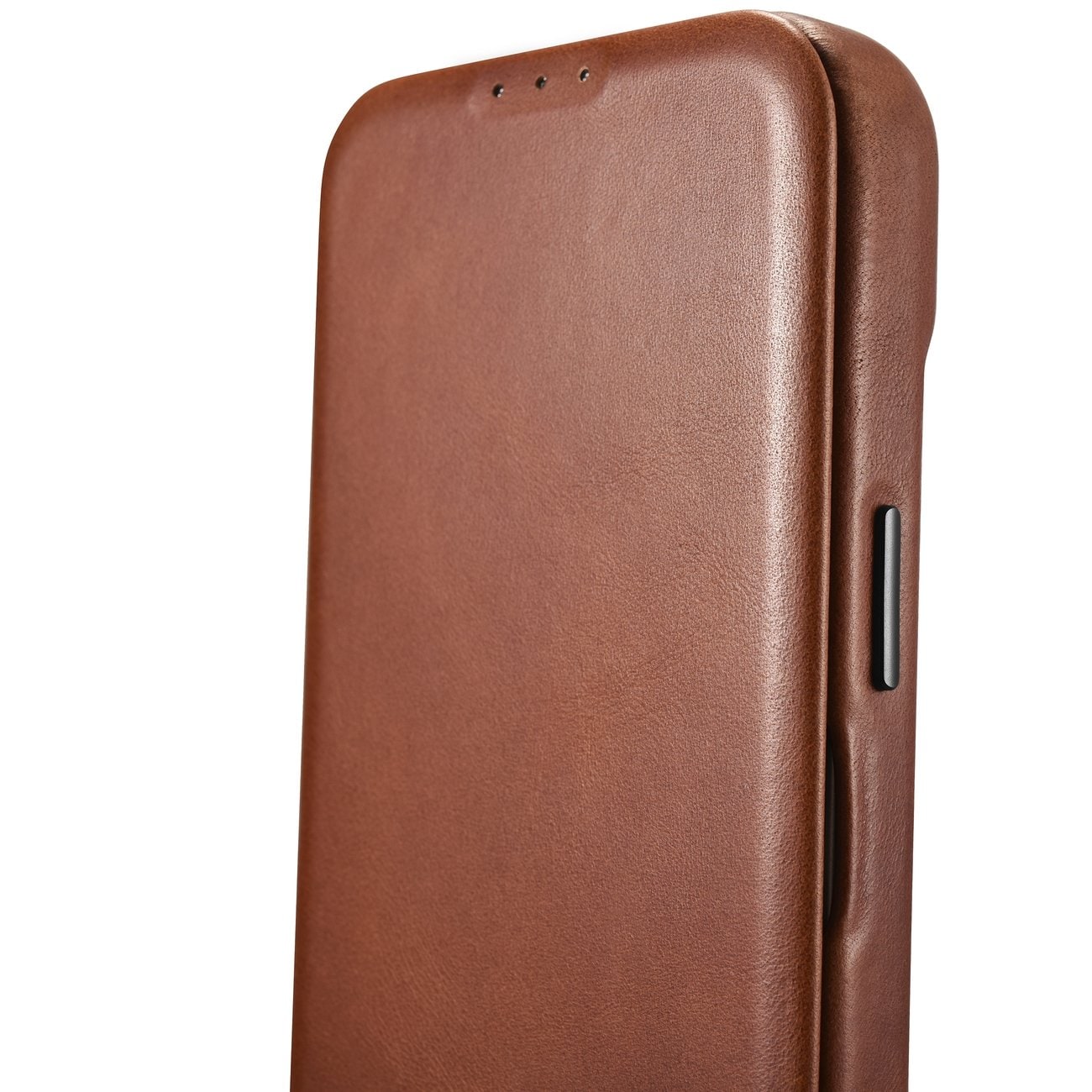 iCarer CE Öljyvaha Premium Nahka Folio Case iPhone 14 Plus magneettisella flipillä MagSafe ruskea