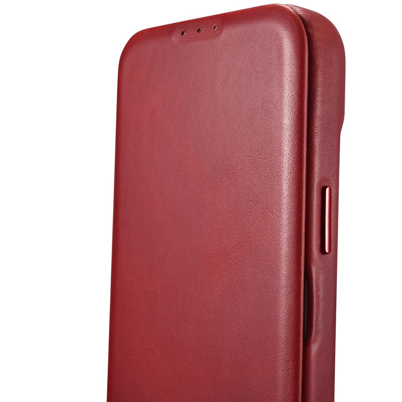 iCarer Premium Nahka Folio Case iPhone 14 Plus Magneettinen Flip MagSafe Punainen (AKI14220707-RD)