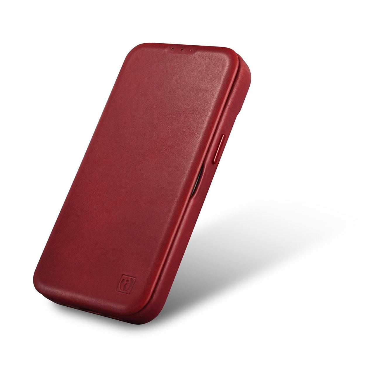 iCarer Premium Nahka Folio Case iPhone 14 Plus Magneettinen Flip MagSafe Punainen (AKI14220707-RD)