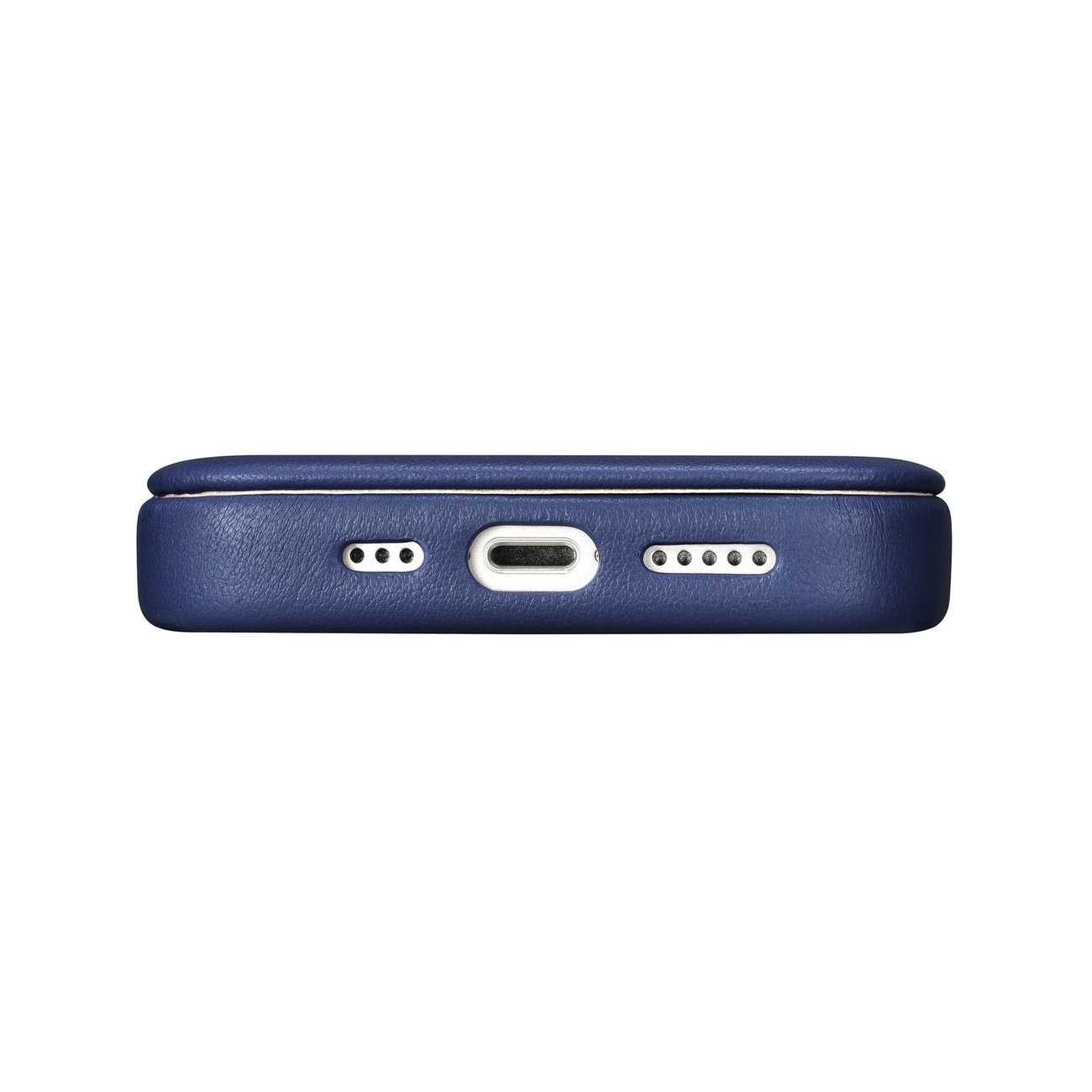 iCarer CE Premium Nahka Folio Case for iPhone 14 Plus, Magneettinen Flip, MagSafe, Blue