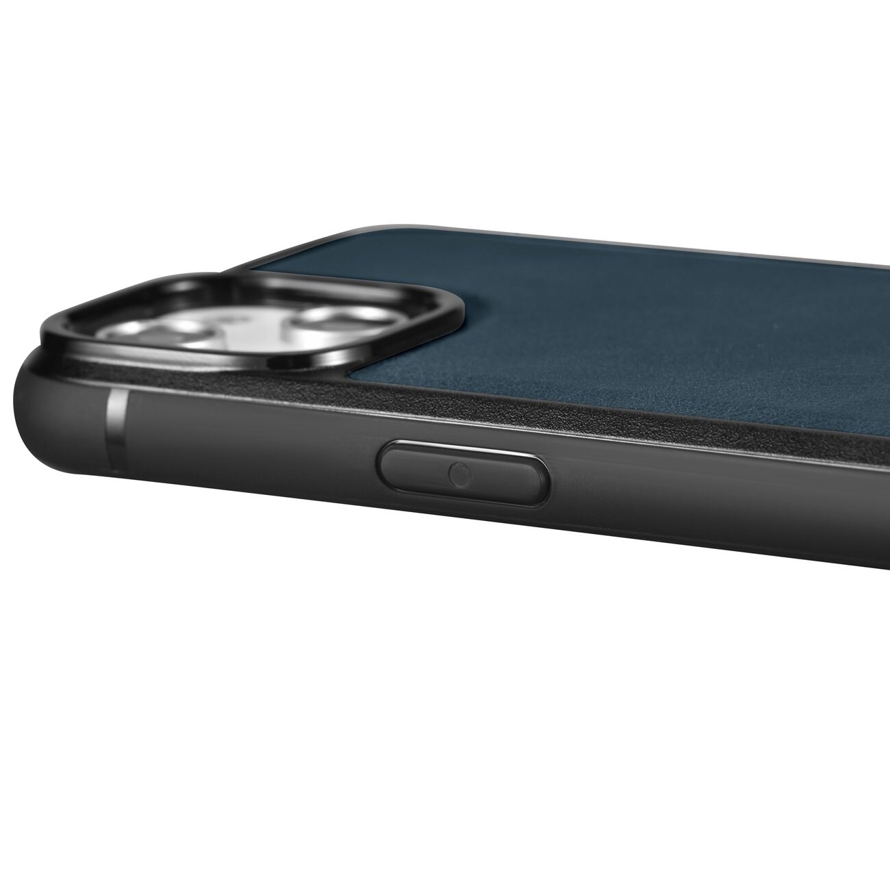 iCarer Nahka Öljyvaha kotelo päällystetty luonnon nahkaa iPhone 14 Plus sininen (WMI14220719-BU)