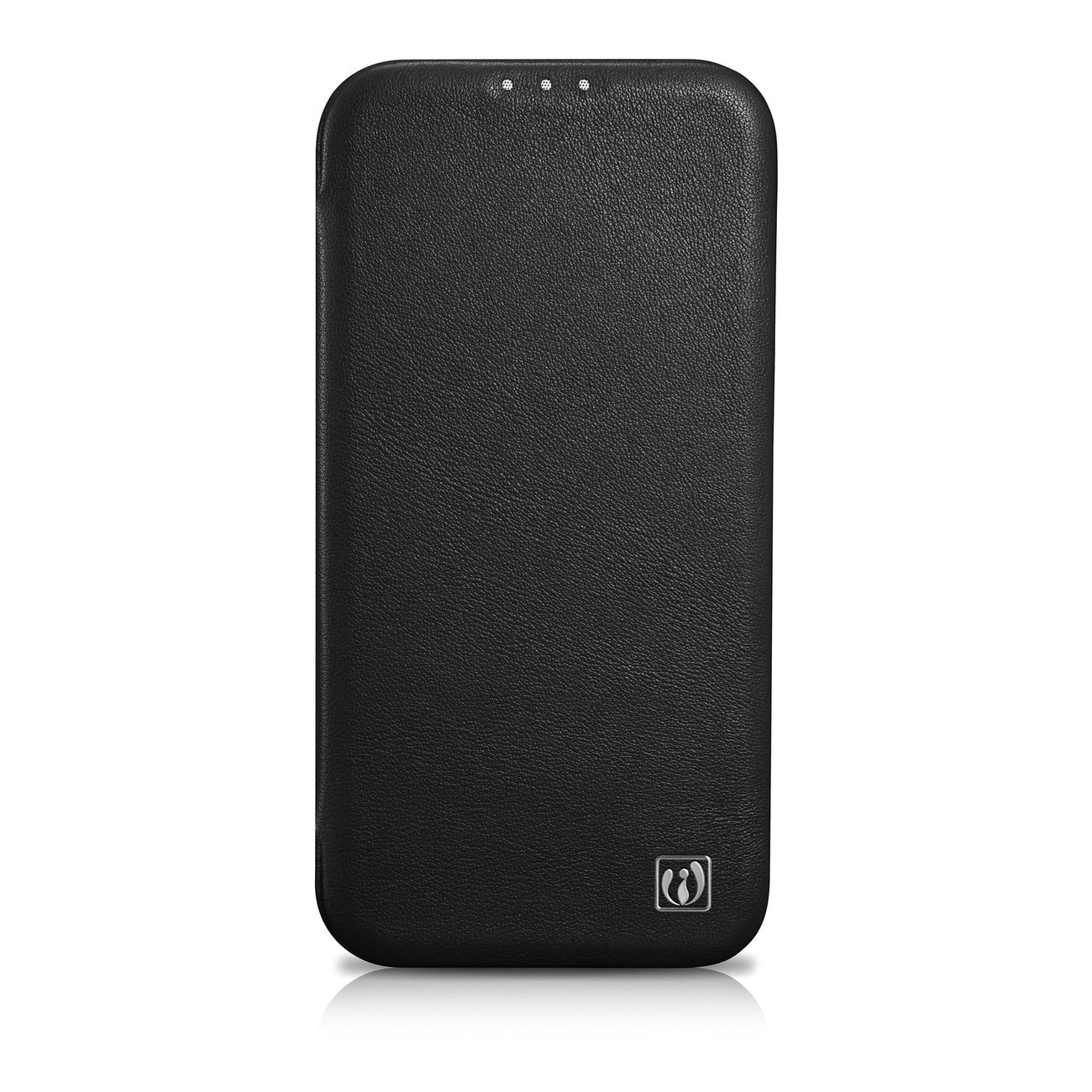 iCarer CE Premium Nahka Folio Case iPhone 14 Plus Magneettinen Flip MagSafe musta (WMI14220715-BK)