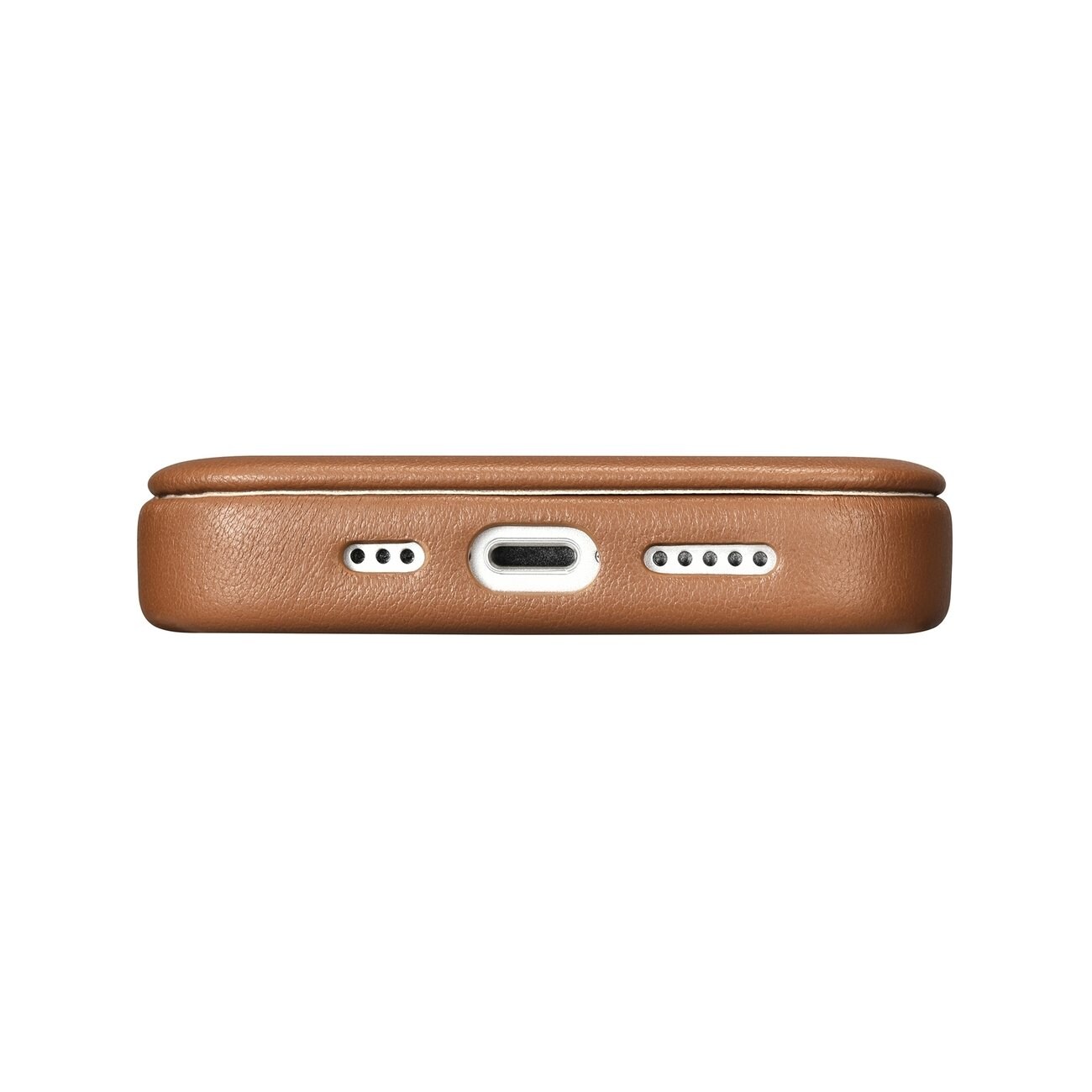 iCarer CE Premium Leather Folio Case iPhone 14 Plus MagSafe Magnetic Flip Brown (WMI14220715-BN)