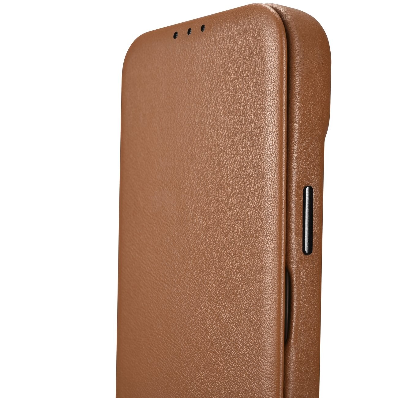 iCarer CE Premium Leather Folio Case iPhone 14 Plus MagSafe Magnetic Flip Brown (WMI14220715-BN)