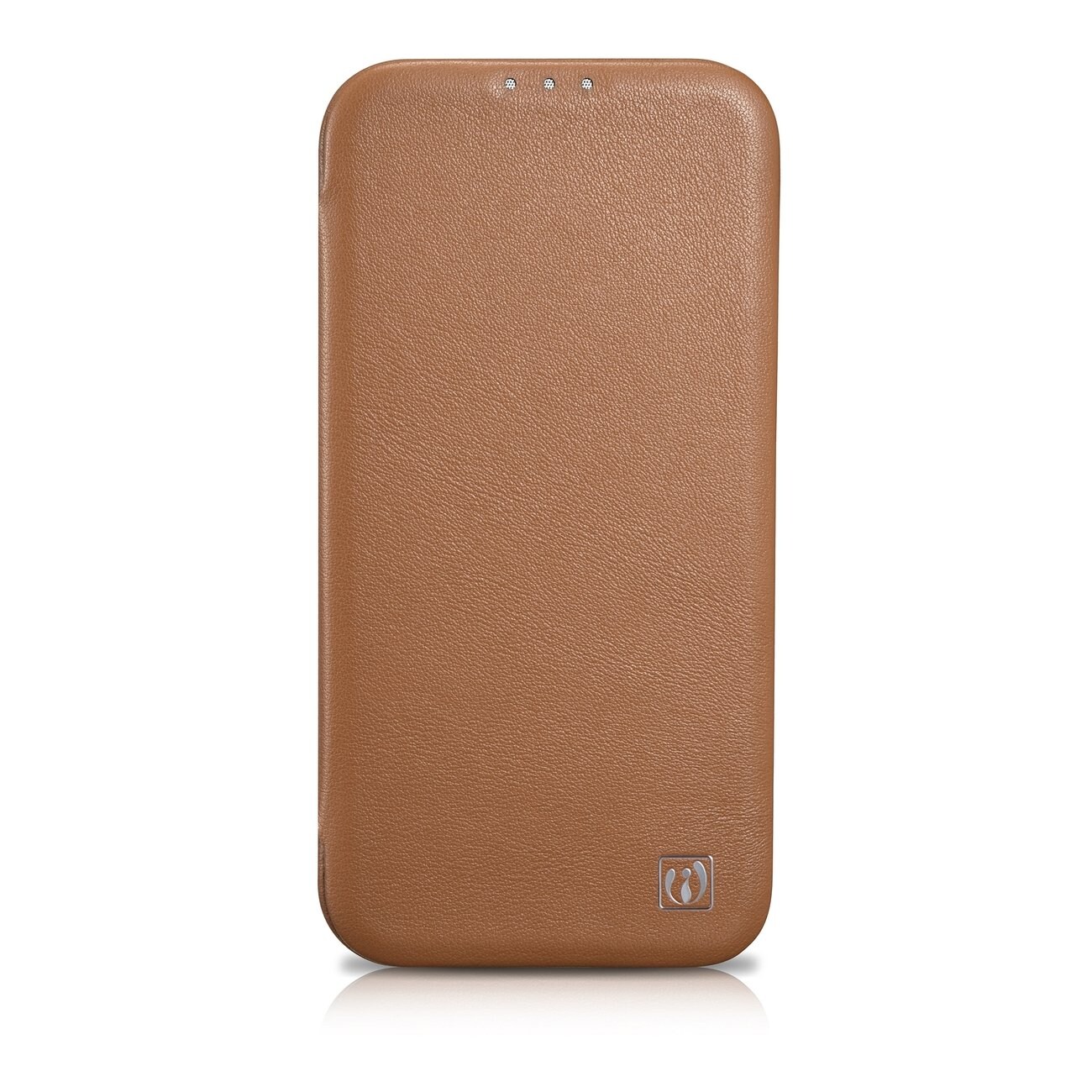 iCarer CE Premium Leather Folio Case iPhone 14 Plus MagSafe Magnetic Flip Brown (WMI14220715-BN)