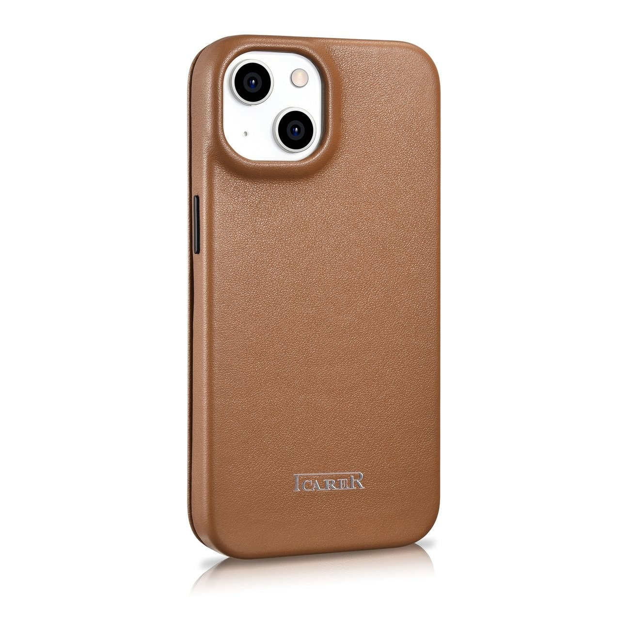 iCarer CE Premium Leather Folio Case iPhone 14 Plus MagSafe Magnetic Flip Brown (WMI14220715-BN)