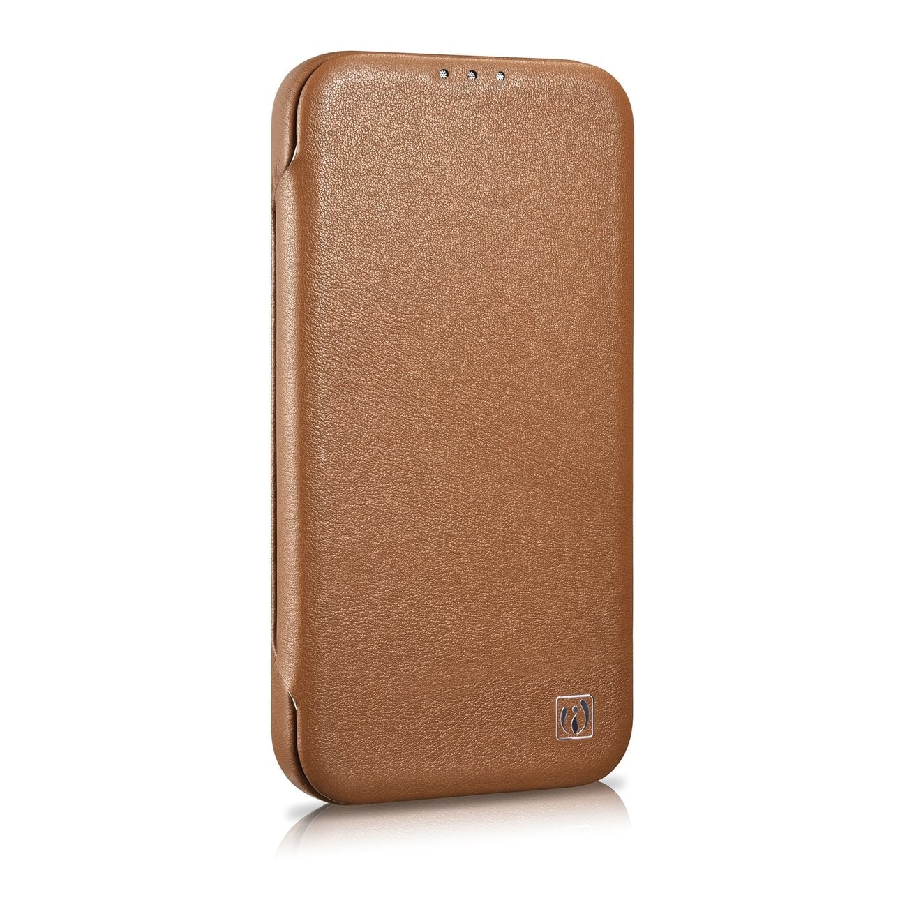 iCarer CE Premium Leather Folio Case iPhone 14 Plus MagSafe Magnetic Flip Brown (WMI14220715-BN)
