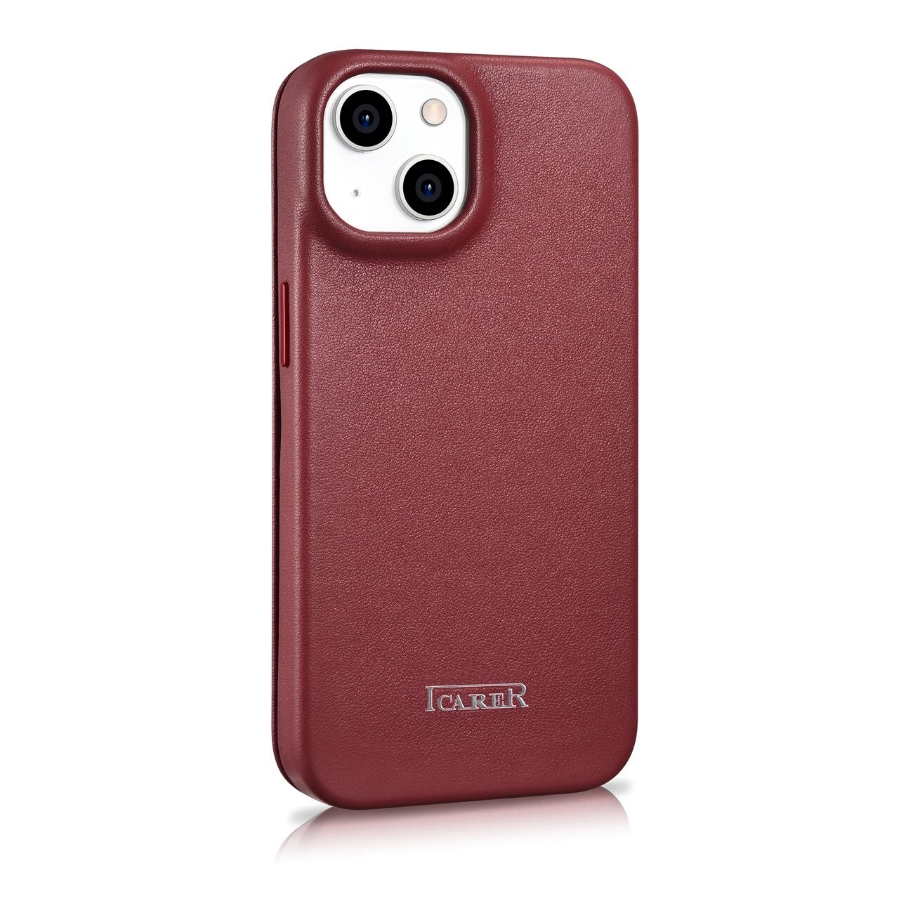 iCarer CE Premium Nahka Folio Case iPhone 14 Plus Magneettinen MagSafe Punainen (WMI14220715-RD)