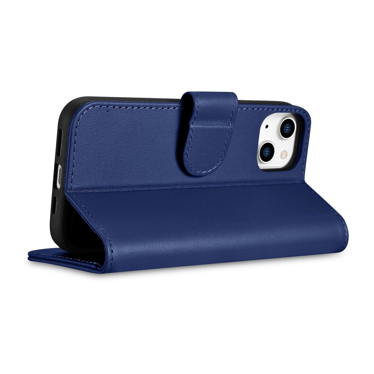 iCarer Lompakko Asia 2in1 Cover iPhone 14 Plus Anti-RFID Nahka Flip Case Sininen (WMI14220727-BU)