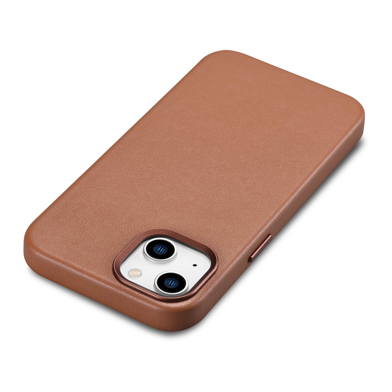 iCarer Kotelo Nahka Kotelo Cover for iPhone 14 Plus Brown (MagSafe yhteensopiva)