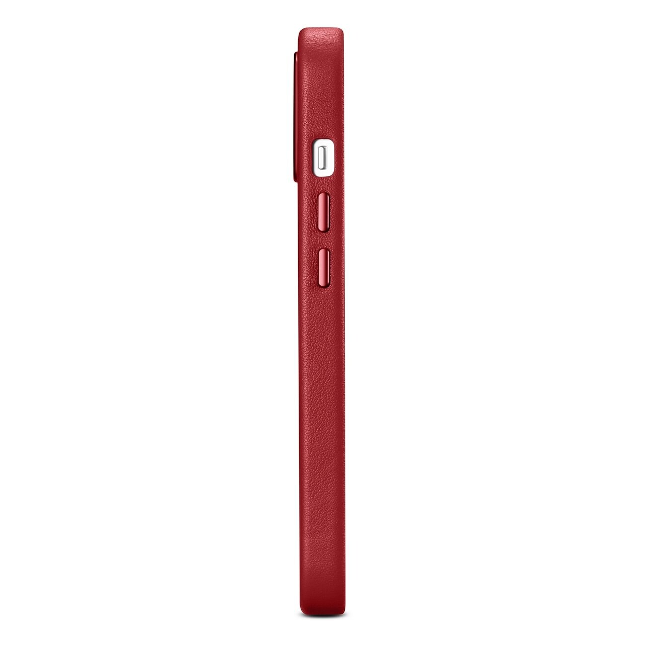 iCarer Case Nahkakotelo suojus luonnollisesta nahasta iPhone 14 Plus punainen (yhteensopiva MagSafe)