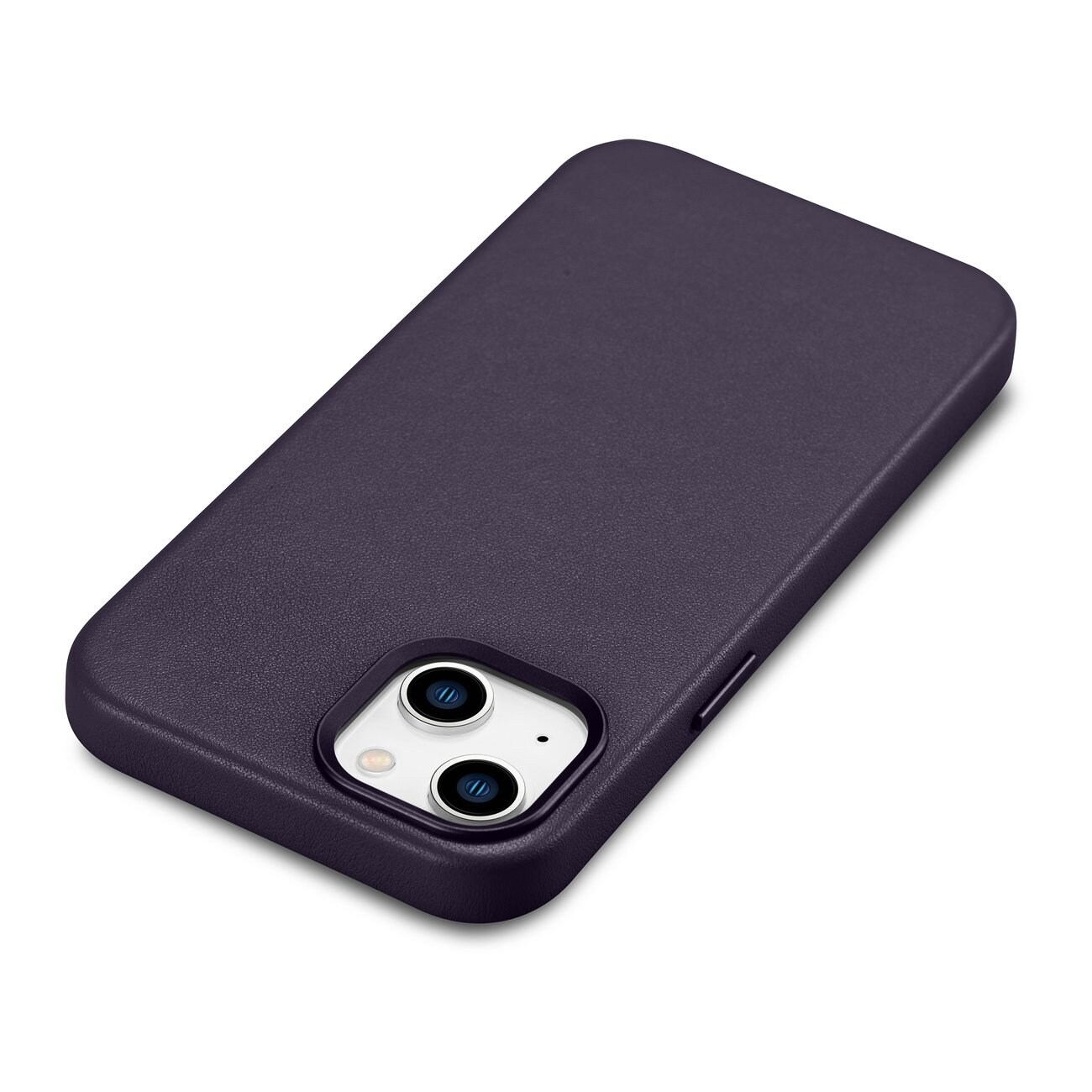 iCarer Asia Nahka Cover Case for iPhone 14 Plus Dark Purple (MagSafe yhteensopiva)
