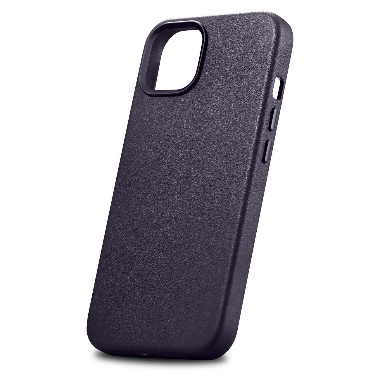 iCarer Asia Nahka Cover Case for iPhone 14 Plus Dark Purple (MagSafe yhteensopiva)