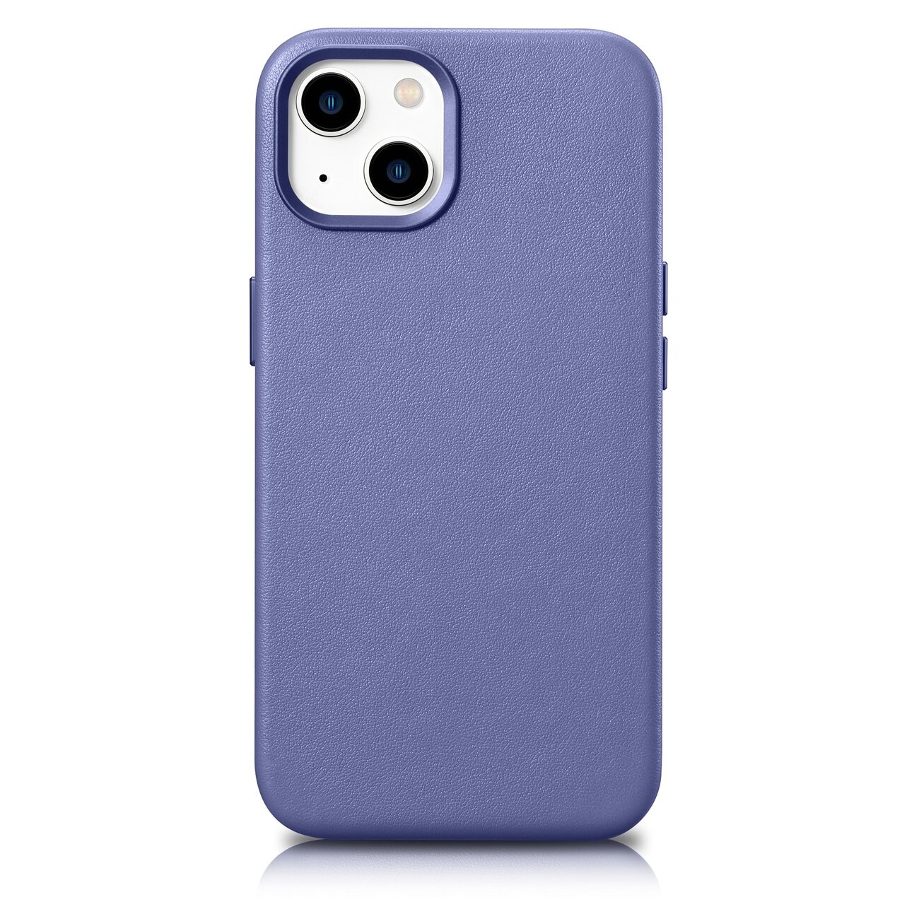 iCarer Nahkakotelo Aidon nahan suojus iPhone 14 Plus Light Purple (MagSafe-yhteensopiva)