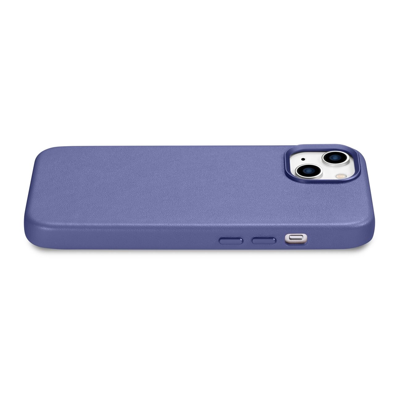 iCarer Nahkakotelo Aidon nahan suojus iPhone 14 Plus Light Purple (MagSafe-yhteensopiva)