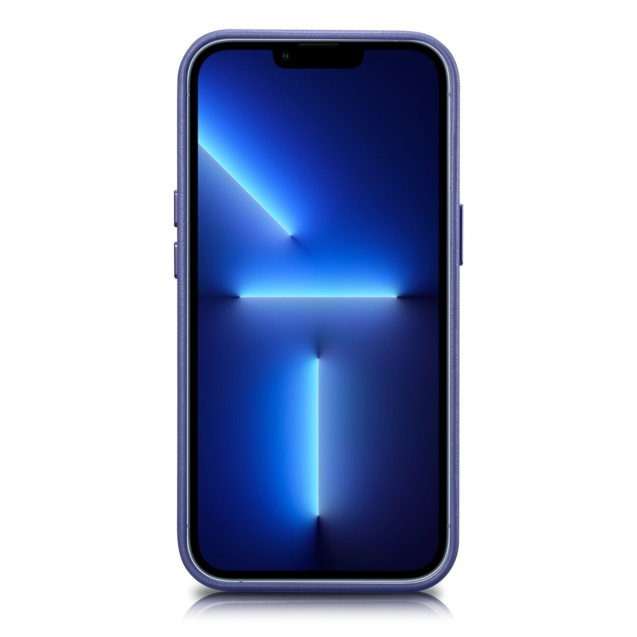 iCarer Nahkakotelo Aidon nahan suojus iPhone 14 Plus Light Purple (MagSafe-yhteensopiva)