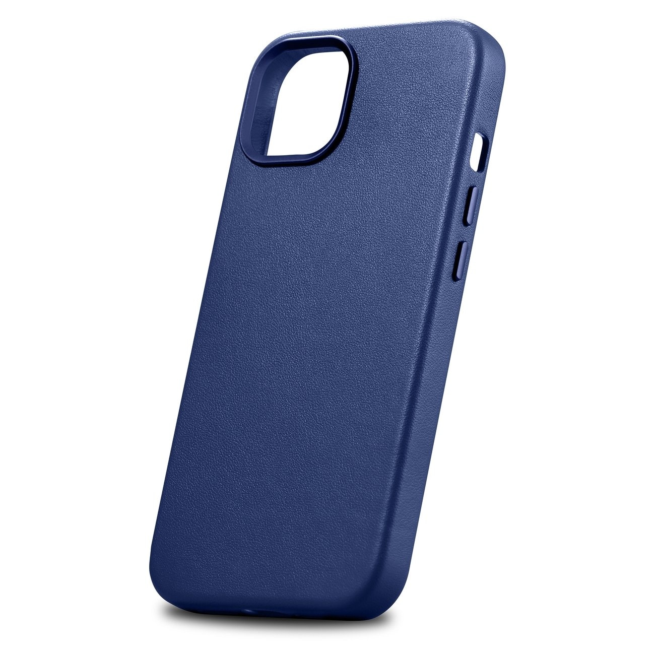 iCarer Kotelo Nahkakotelo iPhone 14 Plus aitoa nahkaa sininen (yhteensopiva MagSafe)