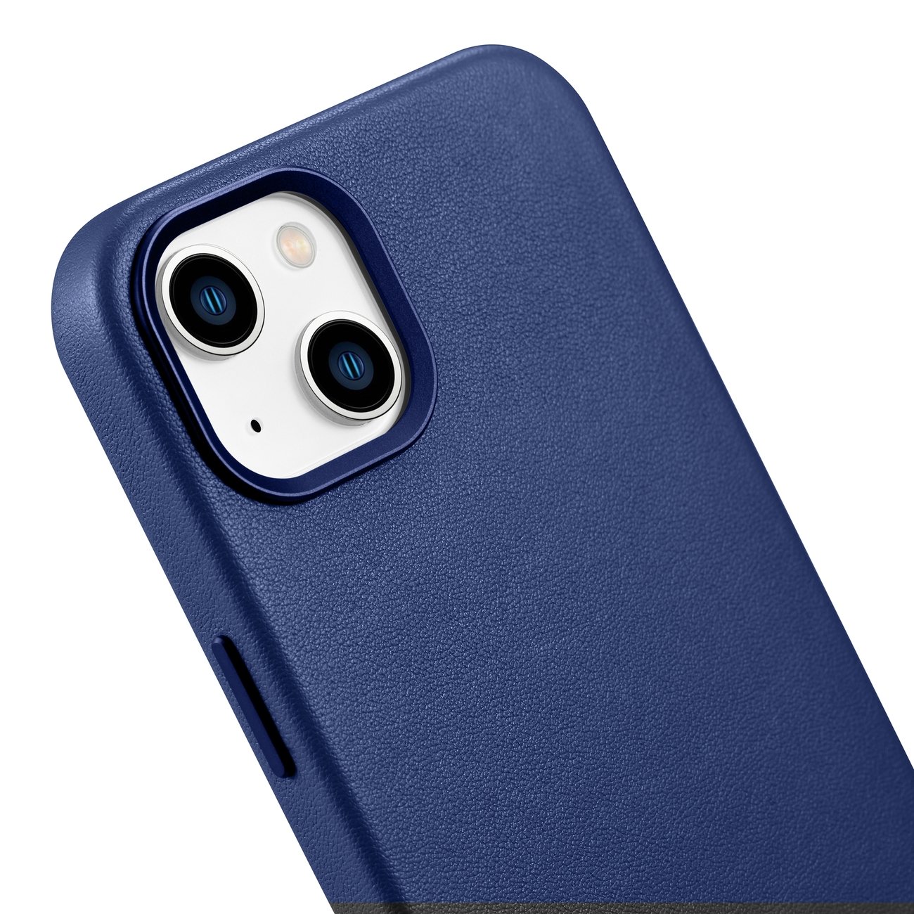 iCarer Kotelo Nahkakotelo iPhone 14 Plus aitoa nahkaa sininen (yhteensopiva MagSafe)