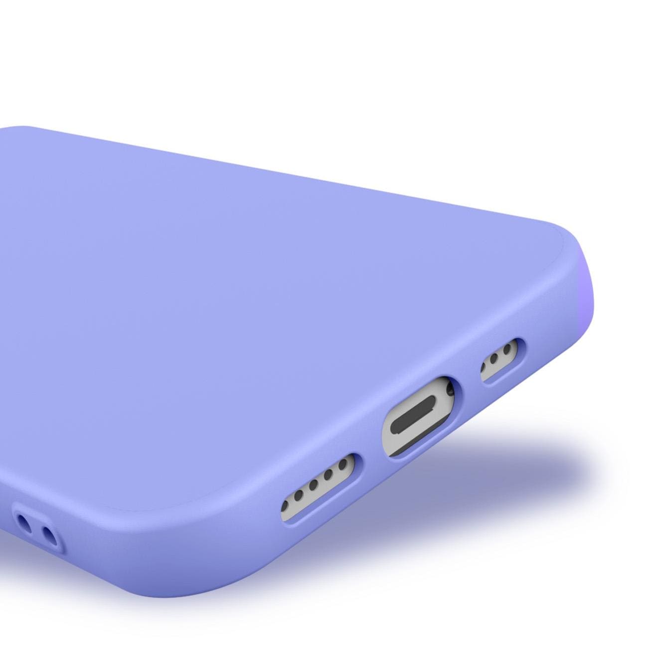 Silikonikotelo iPhone 14 Plus silikonisuojus beige