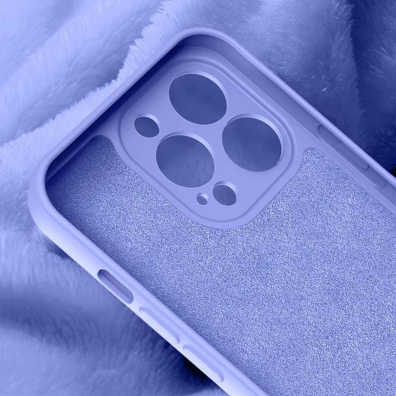 Silikonikotelo iPhone 14 Plus silikonisuojus beige