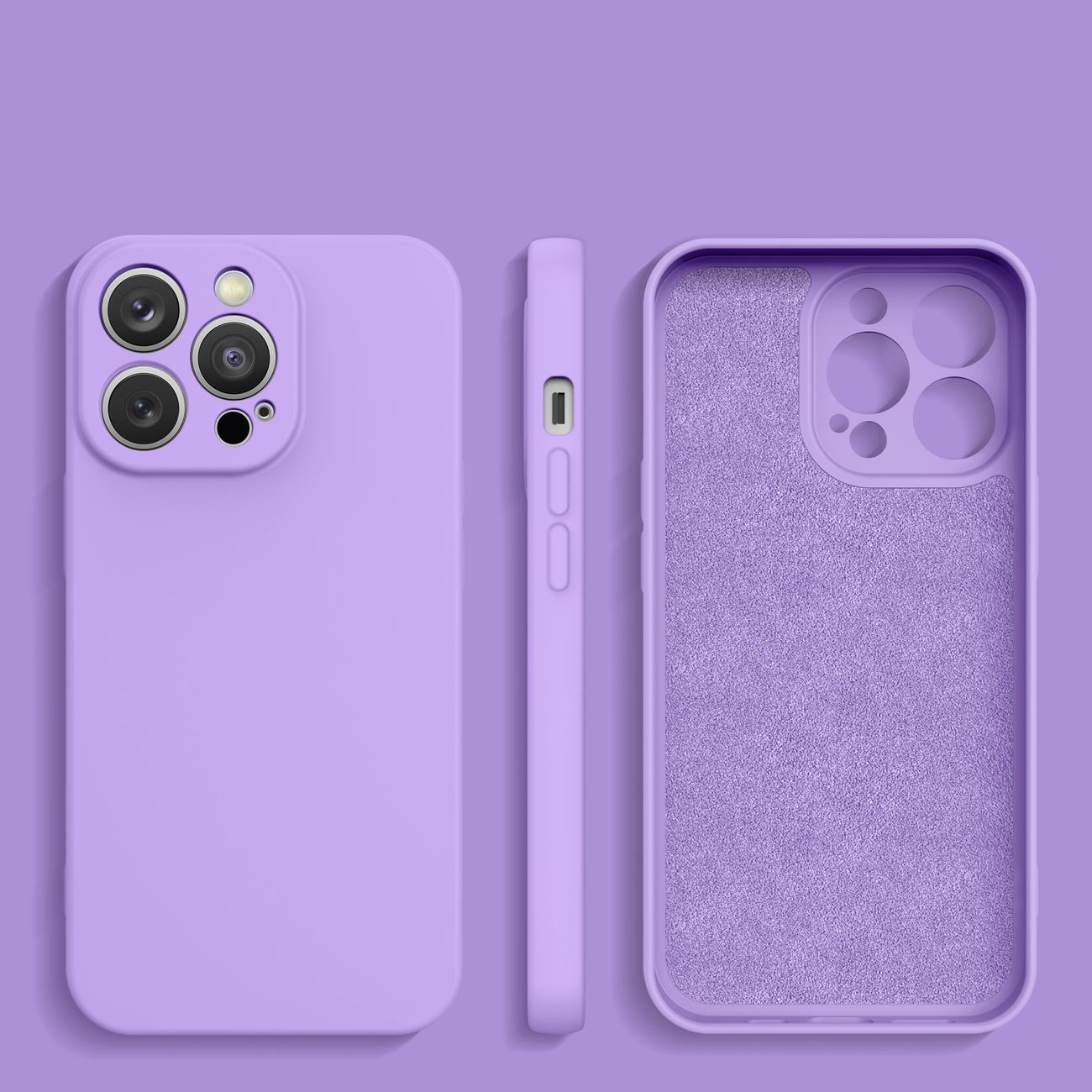 Silikonikotelo iPhone 14 Plus silikonikotelo violetti