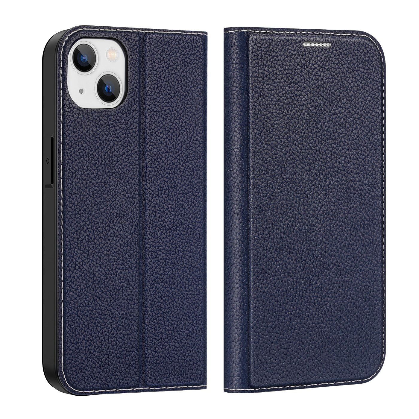 Dux Ducis Skin X2 tapauksessa iPhone 14 Plus tapauksessa magneettinen läppä sininen