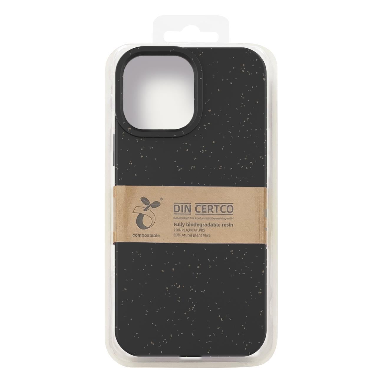 Eco Case tapauksessa iPhone 14 Plus silikoni hajoava kansi musta
