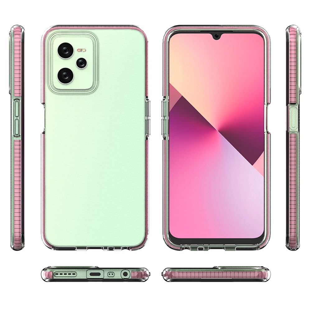 Spring Case tapauksessa Realme C35 silikoni kansi kehys musta