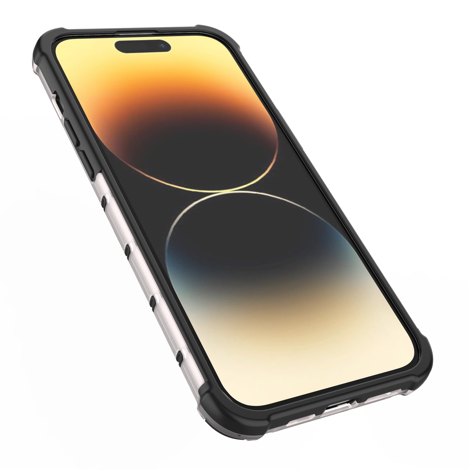 Honeycomb tapauksessa iPhone 14 Pro panssaroitu hybridi kansi sininen