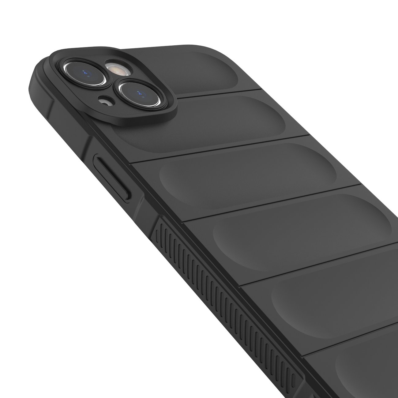 Magic Shield Case tapauksessa iPhone 14 Plus joustava panssaroitu kansi musta