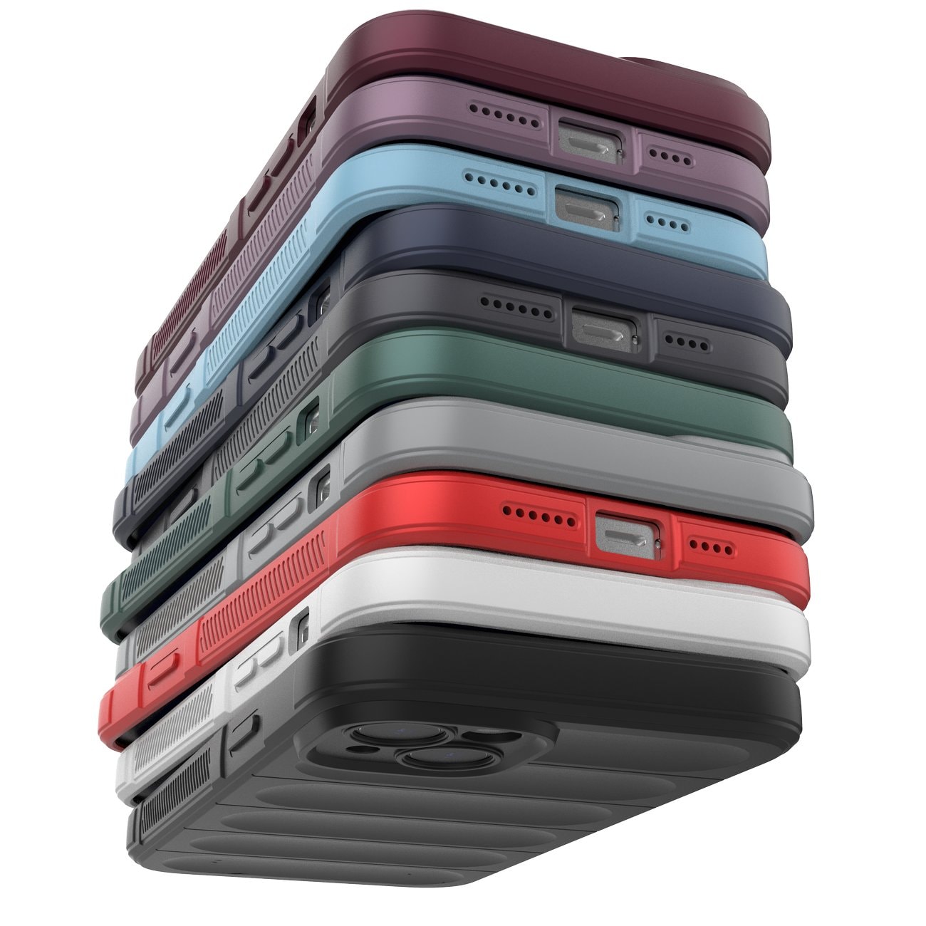 Magic Shield Case tapauksessa iPhone 14 Plus joustava panssaroitu kansi musta