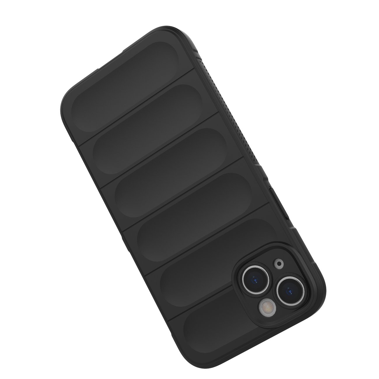 Magic Shield Case tapauksessa iPhone 14 Plus joustava panssaroitu kansi musta