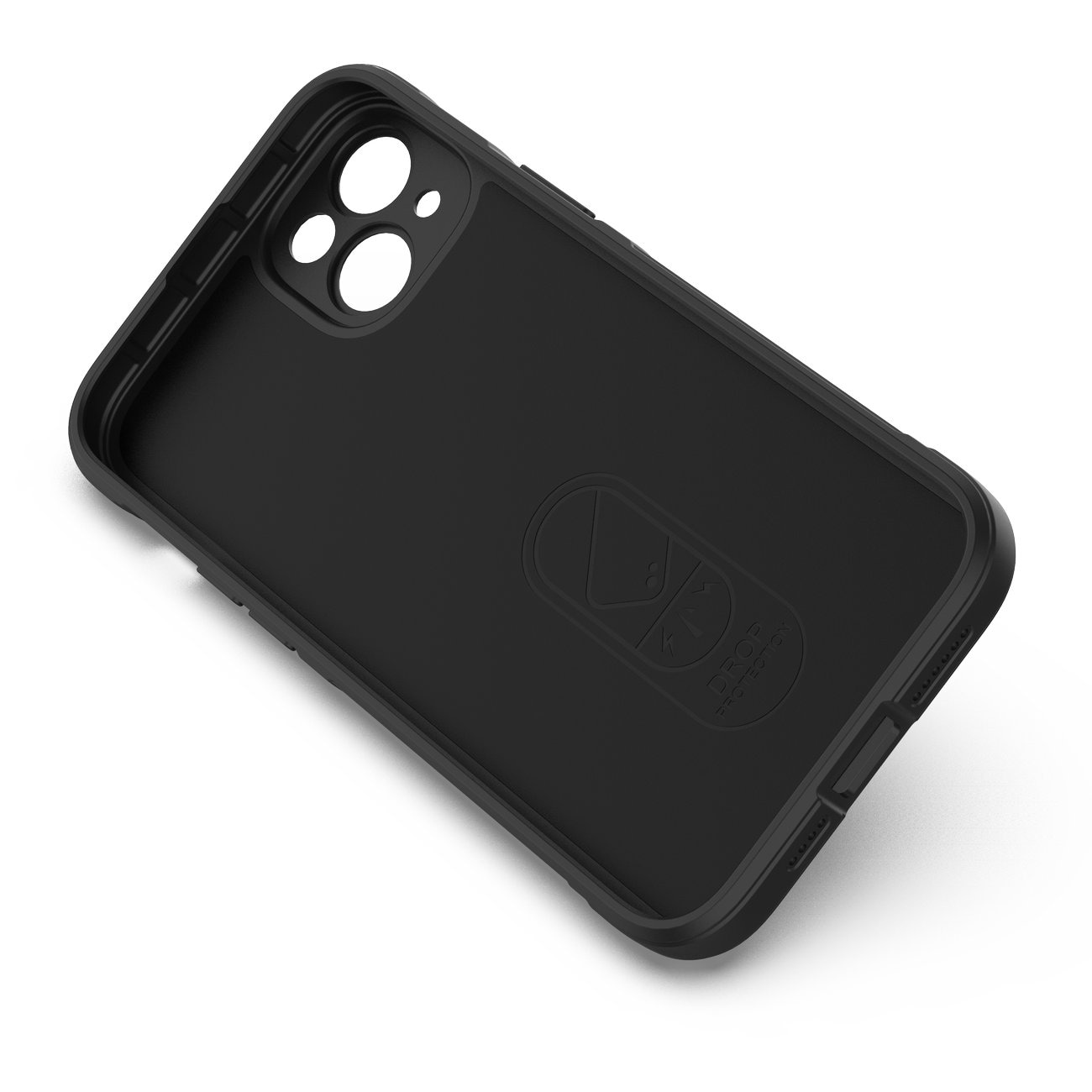 Magic Shield Case tapauksessa iPhone 14 Plus joustava panssaroitu kansi musta