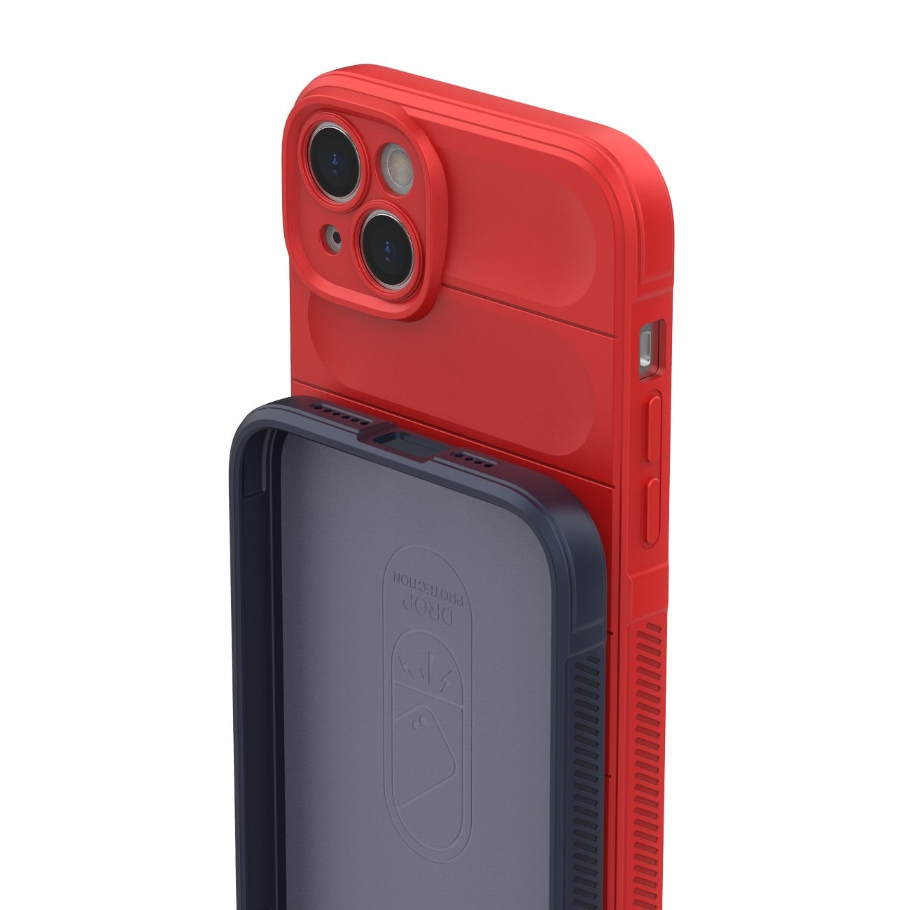 Magic Shield Case tapauksessa iPhone 14 Plus joustava panssaroitu kansi punainen