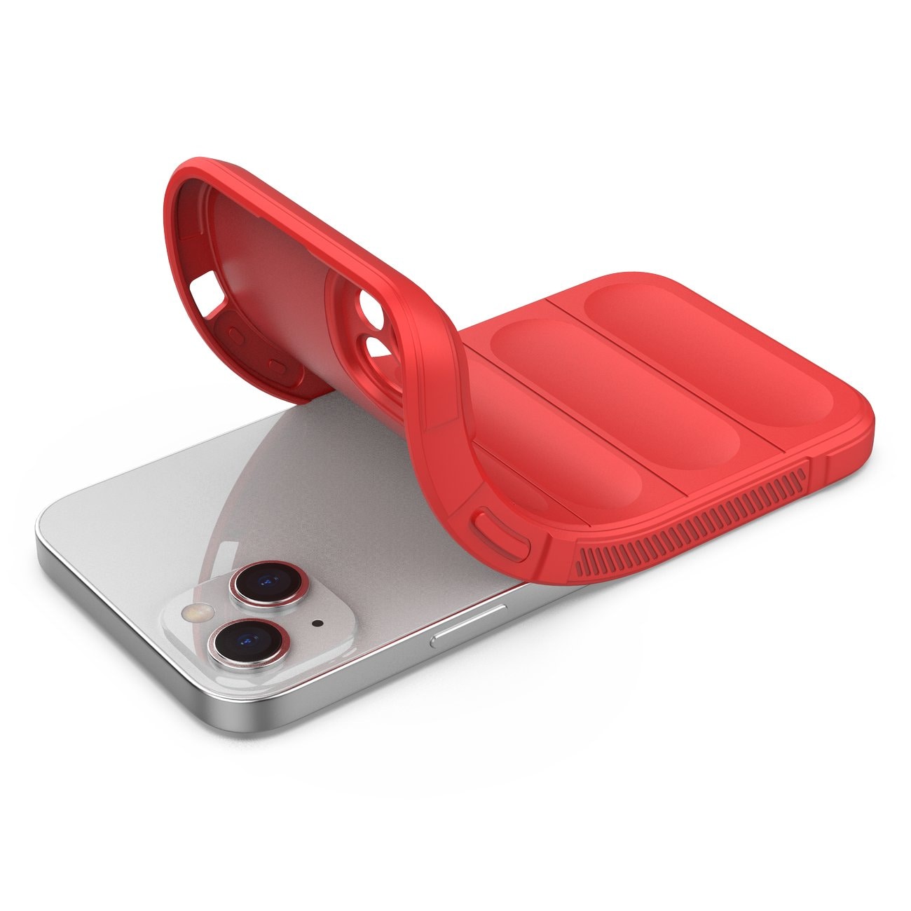 Magic Shield Case tapauksessa iPhone 14 Plus joustava panssaroitu kansi punainen